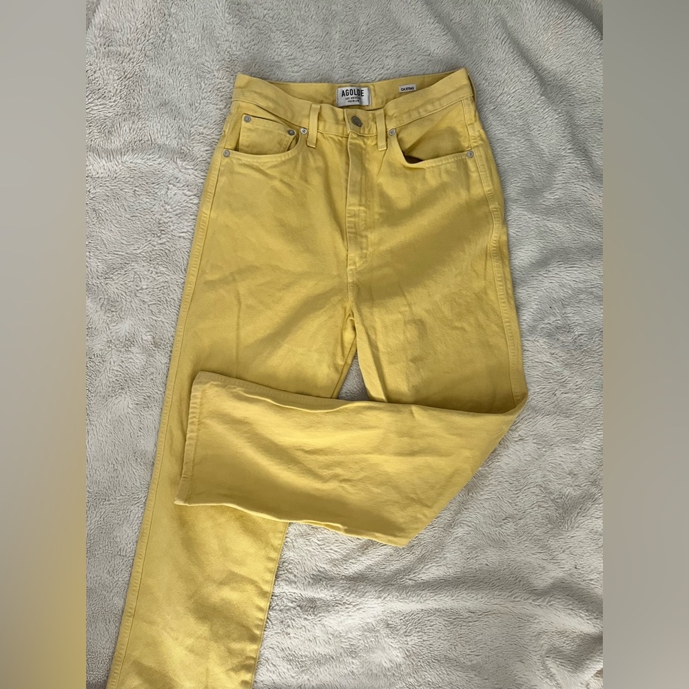 AGOLDE yellow jeans